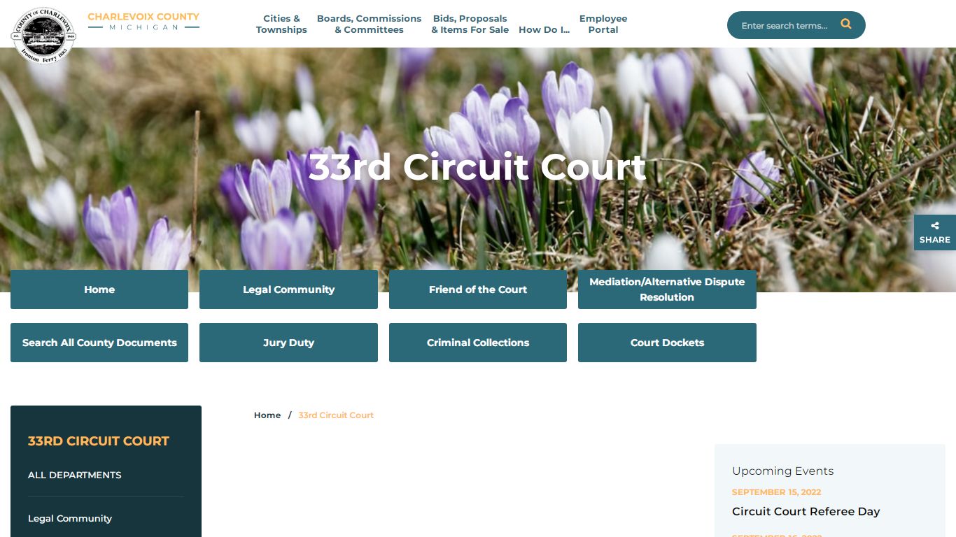 33rd Circuit Court - Charlevoix County, Michigan