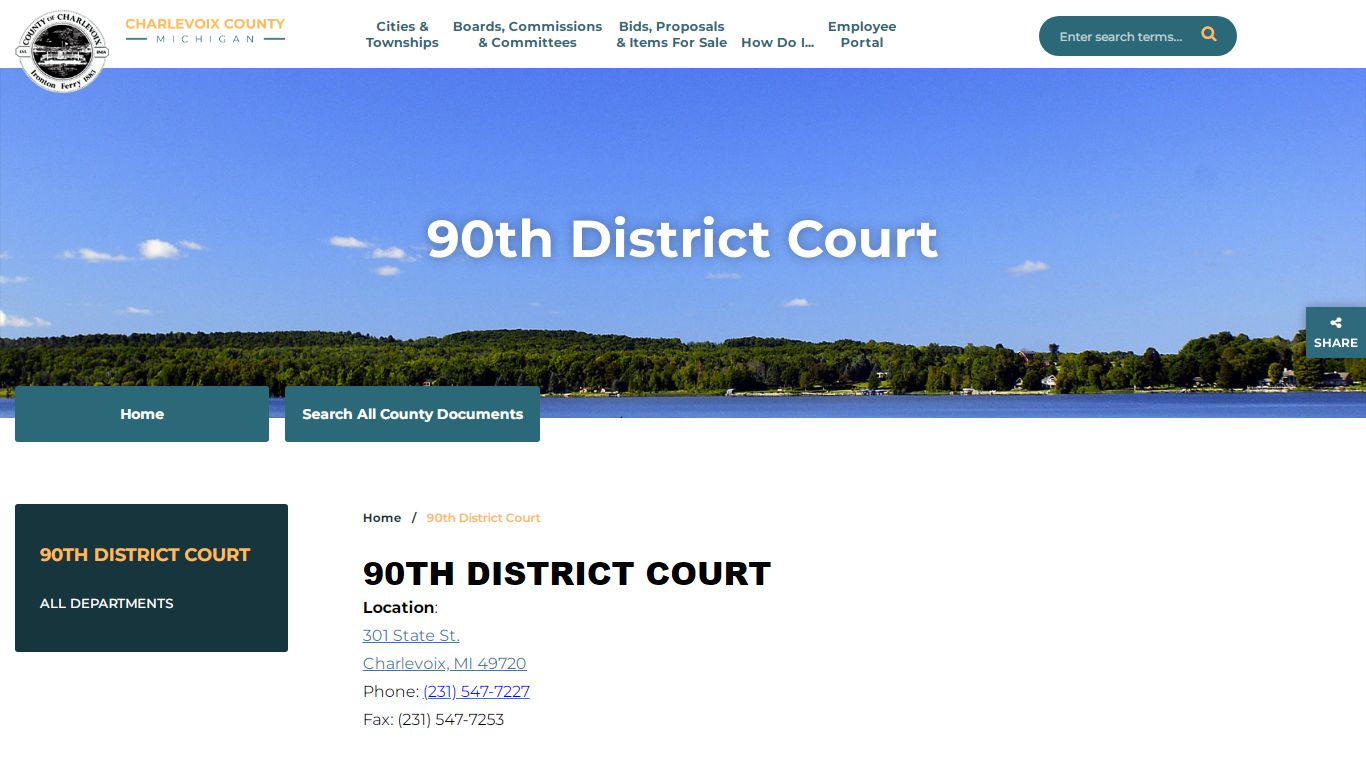 90th District Court - Charlevoix County, Michigan